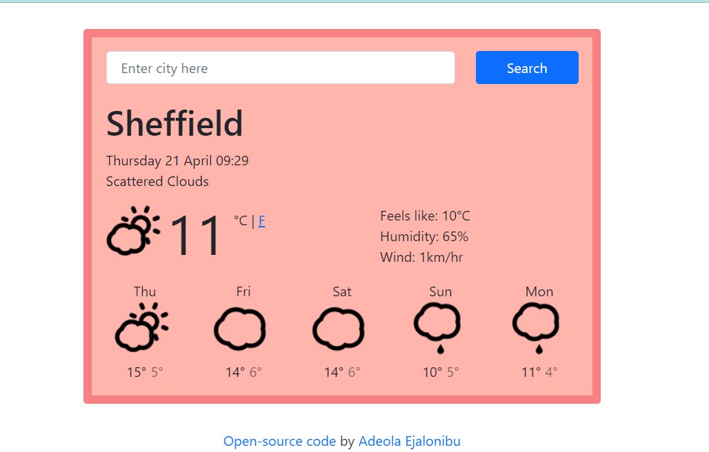 React Weather